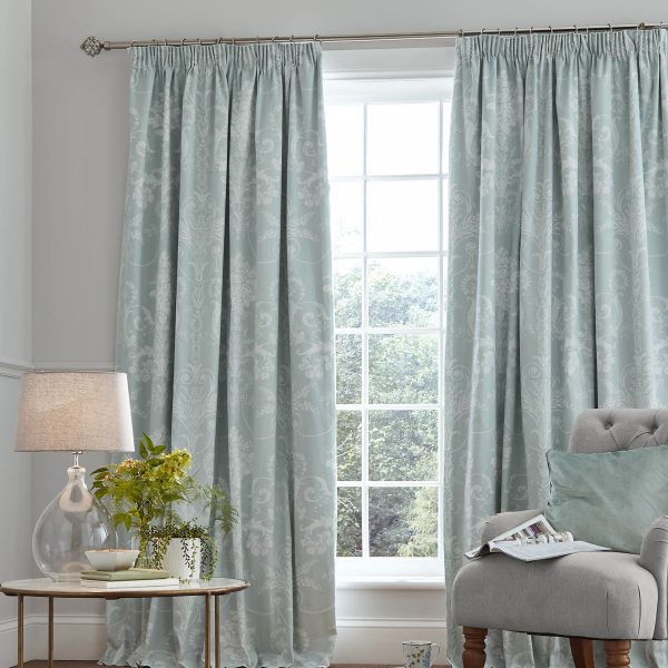 Laura Ashley Josette Duckegg Readymade Blackout Headertape Curtains main