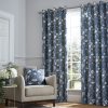 Laura Ashley Parterre Seaspray Ready Made Eyelet Curtains main