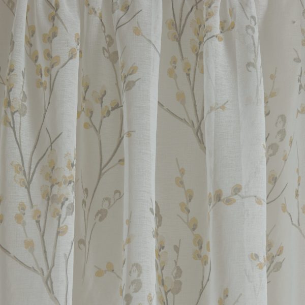 Laura Ashley Pussy Willow Dove Voile Readymade Curtains header