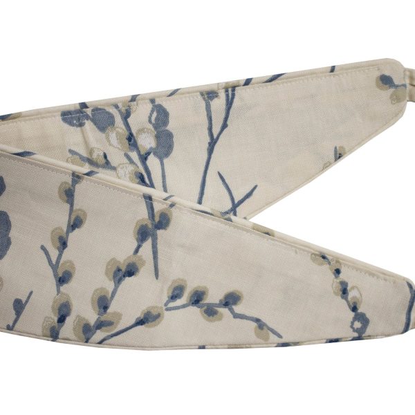 Laura Ashley Pussy Willow Off White Seaspray Readymade Headertape Curtains tie back