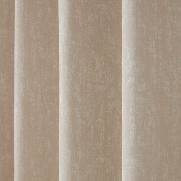 Laura Ashley Whinfell Natural Readymade Headertape Curtains close up