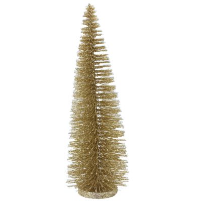 Gisela Graham Bristle Tree 36cm - Gold Sparkle