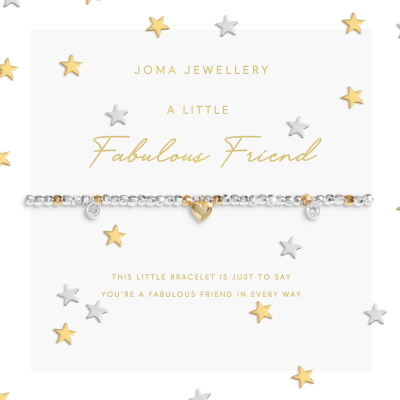 Joma Jewellery Sparkle Confetti A Little Fabulous Friend Silver & Gold Plated Bracelet
