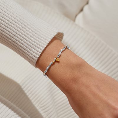 Joma Jewellery Sparkle Confetti A Little Love and Wishes Silver & Gold Plated Bracelet