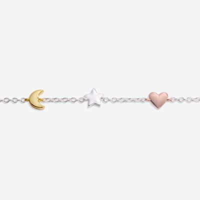 Joma Jewellery Mini Charms Moon, Heart, And Stars Bracelet