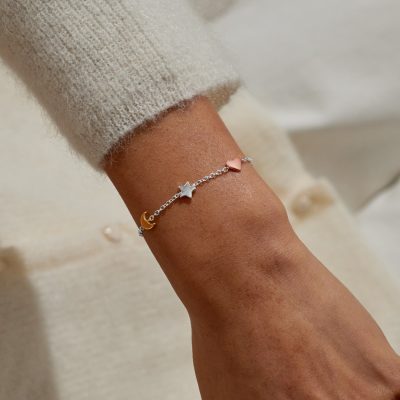Joma Jewellery Mini Charms Moon, Heart, And Stars Bracelet