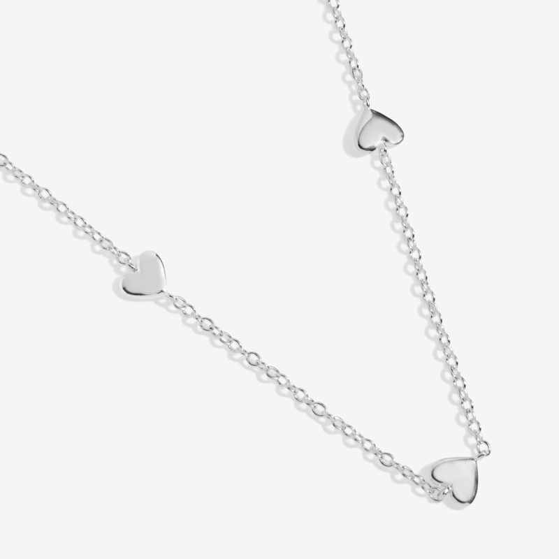 Joma Jewellery Mini Charms Heart Silver Plated Necklace