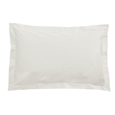 Sophie Allport Snowy Owls White Bedding Set pillowcase reverse
