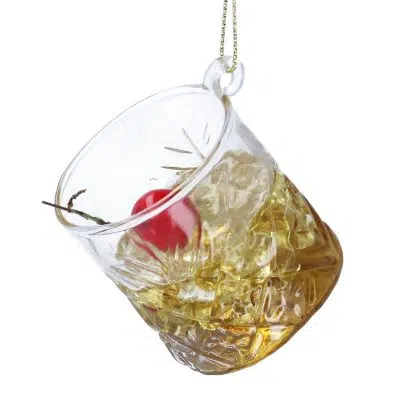 Gisela Graham Glass Whisky Sour Decoration