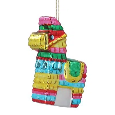 Gisela Graham Glass Decoration 10cm - Multicolour Pinata