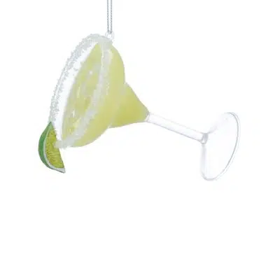 Gisela Graham Glass Decoration 10cm - Margarita with Lime