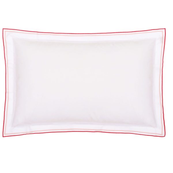 Designers Guild Astor Duvet Cover Set 400TC Coral Pink pillowcase