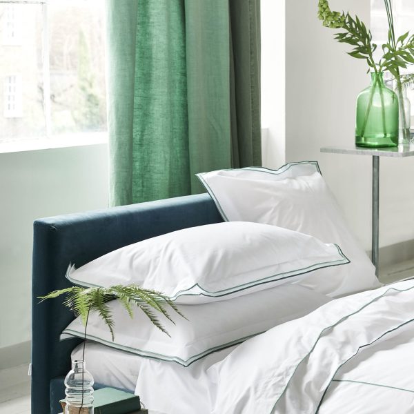 Designers Guild Astor Duvet Cover Set 400TC Porcelain Green main