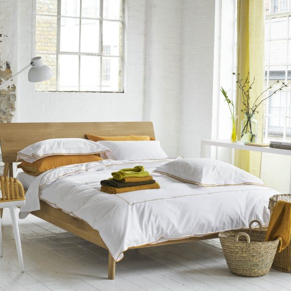 Designers Guild Astor Duvet Cover Set 400TC Saffron Yellow main
