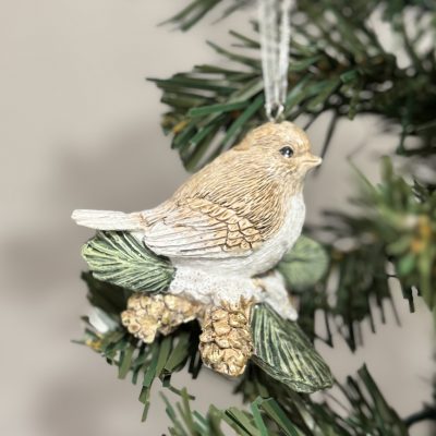Bird on leave gisela graham decoration