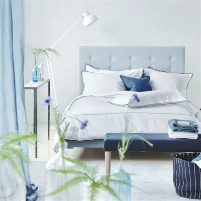 Designers Guild Astor Duvet Cover Set 400TC Denim Blue main