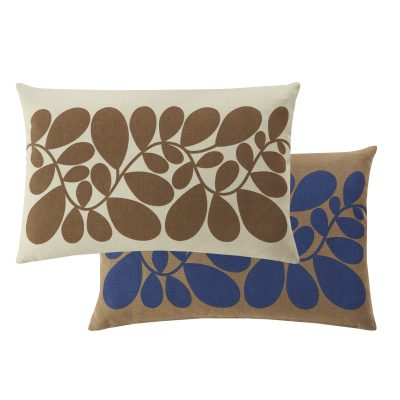 Orla Kiely Sycamore Coffee 40cm x 60cm face and reverse