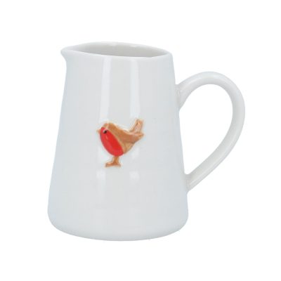 Gisela Graham Ceramic Mini Jug 8cm - Robin