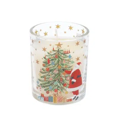 Gisela Graham Nostalgia Santa/Tree Scented Boxed Candle, Small