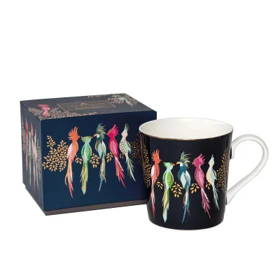 Sara Miller Cockatoo Mug Navy