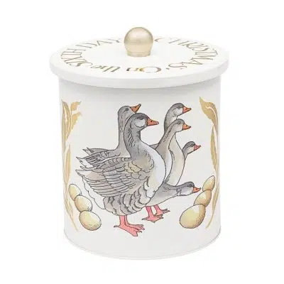 Emma Bridgewater Six Geese A-Laying Medium Tin Biscuit Barrel