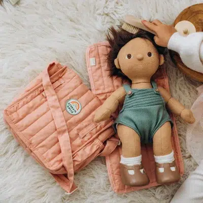 Olli Ella Carrie Convertible Changing Set - Rose lifestyle