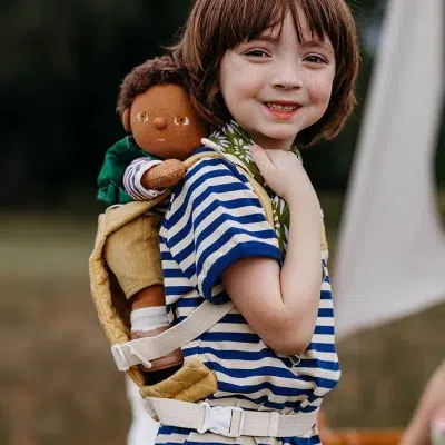 Olli Ella Dinkum Dolls Quilted Carrier - Honey cameo
