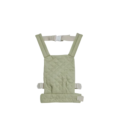 Olli Ella Dinkum Dolls Quilted Carrier - Sage main