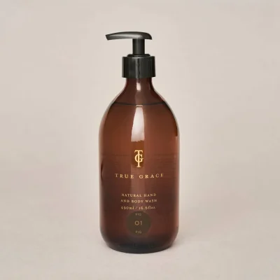 True Grace Fig 490ml Hand & Body Wash-Cruelty Free, Natural bottle