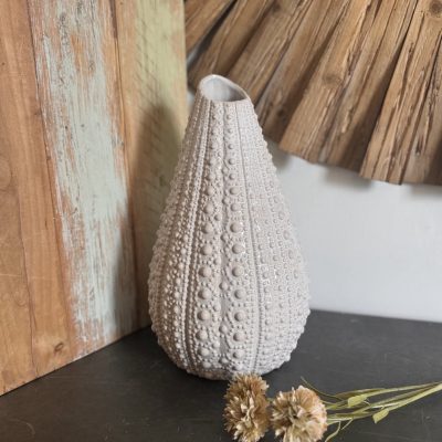 Urchin White Vase