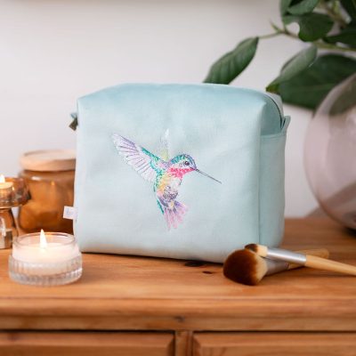 Wrendale Hummingbird Cosmetic Bag - Wisteria Wishes