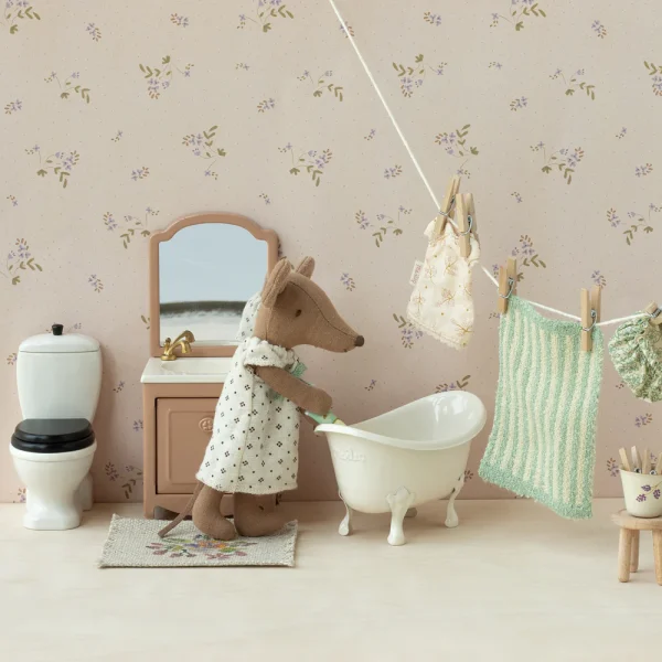 Maileg Sink dresser, Mouse - Dark Powder
