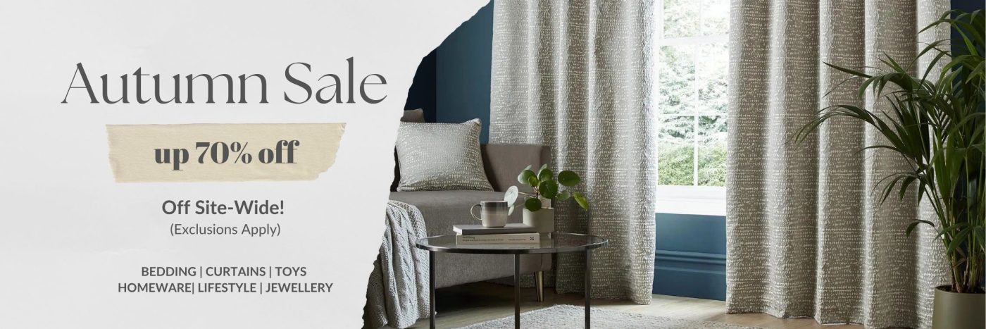 Autumn sale at Maison White curtains