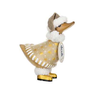 DCUK Gilded Caramel Christmas Ducky gold star