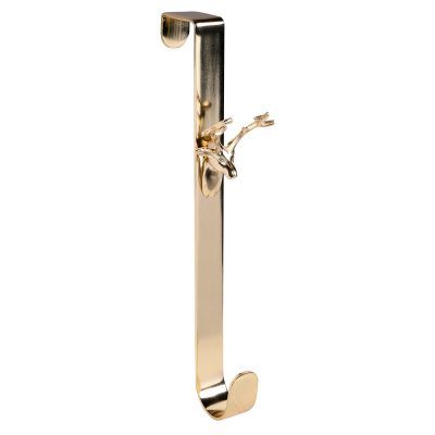 Stag Decorative Wreath Door Hanger Gold Finish