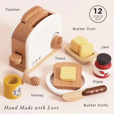 Le Toy Van White Toaster Breakfast Set NEW