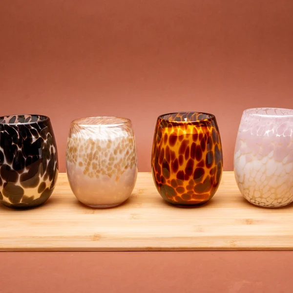 Glass House Stemless Wine Glass Candle