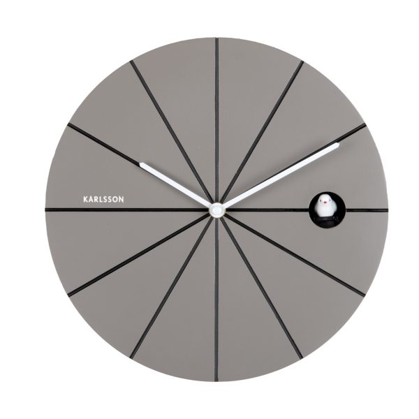 Karlsson Wall Clock Destacado Cuckoo Dark Grey