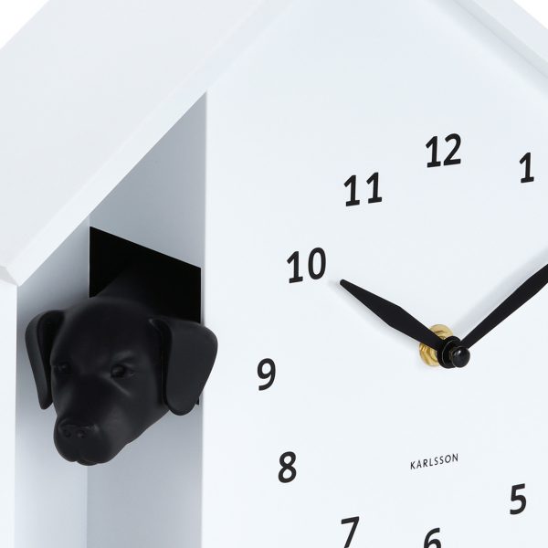 Karlsson Wall Clock Peeking Doggy White