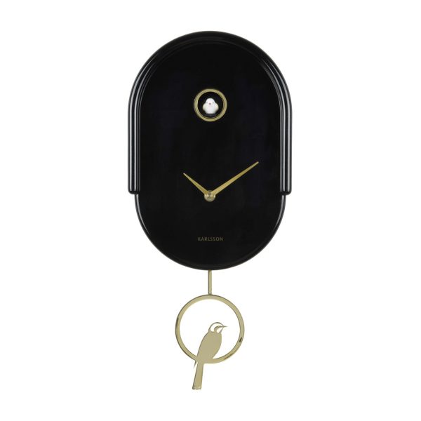 Karlsson Wall Clock Tweet Black