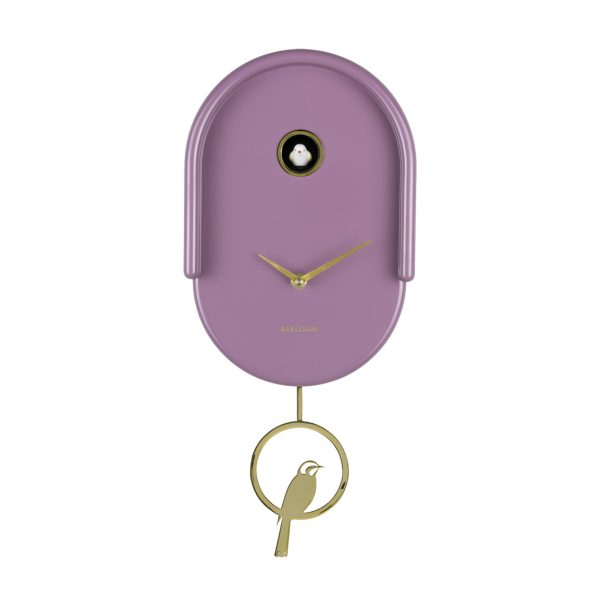 Karlsson Wall Clock Tweet Light Mauve