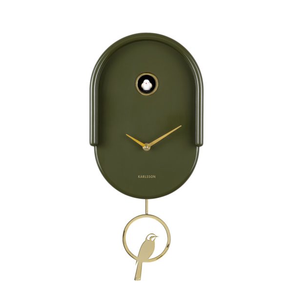 Karlsson Wall Clock Tweet Luxury Green