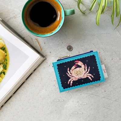 Alternative view of House of Disaster Coral Crab Zip Purse