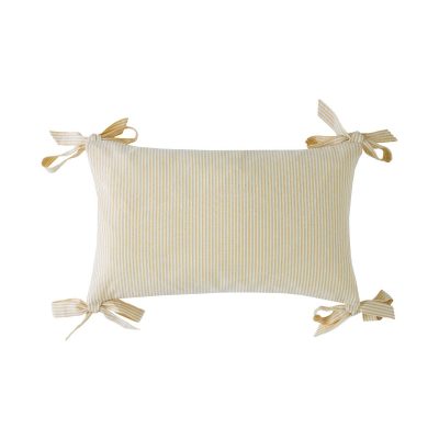 Flaxley Stripe Yellow Microfibre 30x50cm Cushion main