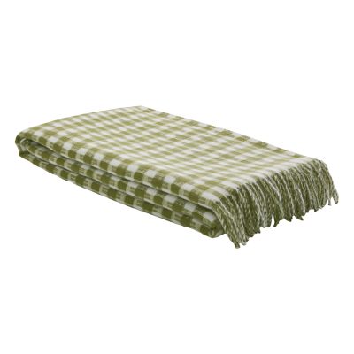 Laura Ashley Knapton Throw Olive Green 130x170cm
