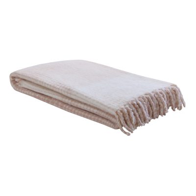 Laura Ashley Lyngate Throw Plaster Pink 130x170cm