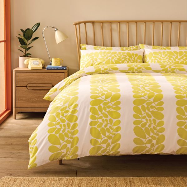 Orla Kiely Sycamore Stripe Yellow Bedding Set