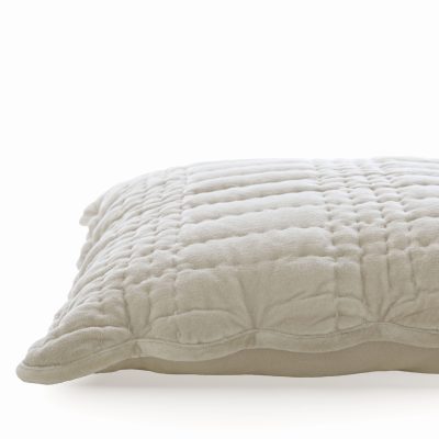 Laura Ashley Scalloped Dove Grey Microfibre 43x43cm Cushion close