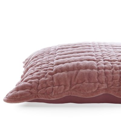 Laura Ashley Scalloped Old Rose Microfibre 43x43cm Cushion