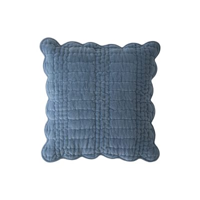 Laura Ashley Scalloped Seaspray Microfibre 43x43cm Cushion